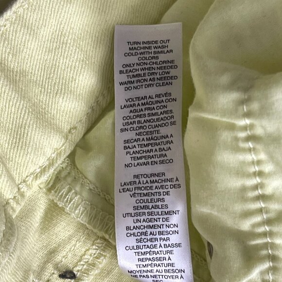 Platinum Chico"s Jeans Women's 3 Ankle Yellow Embroidered Stylish Unique Cowboy‎ - Picture 9 of 12